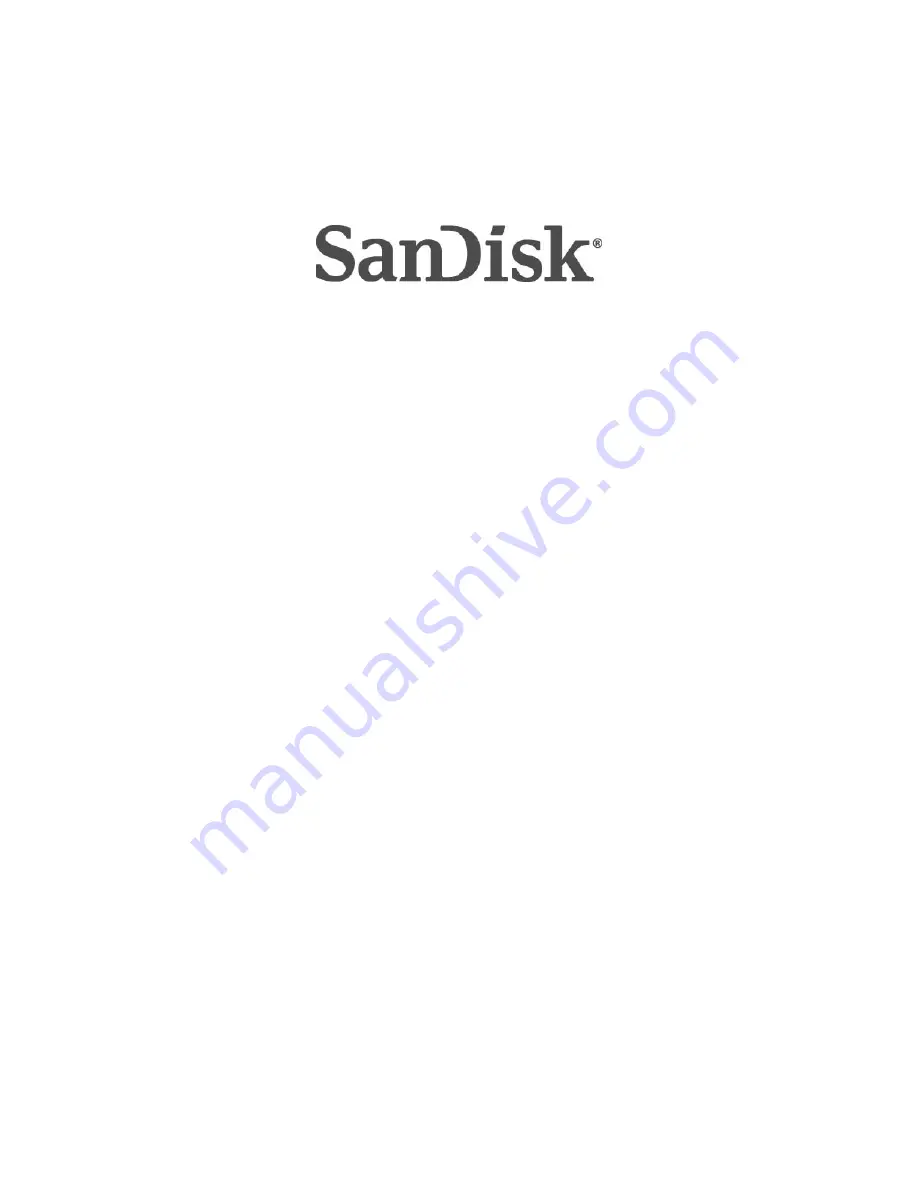 SanDisk SD-ROM Скачать руководство пользователя страница 1