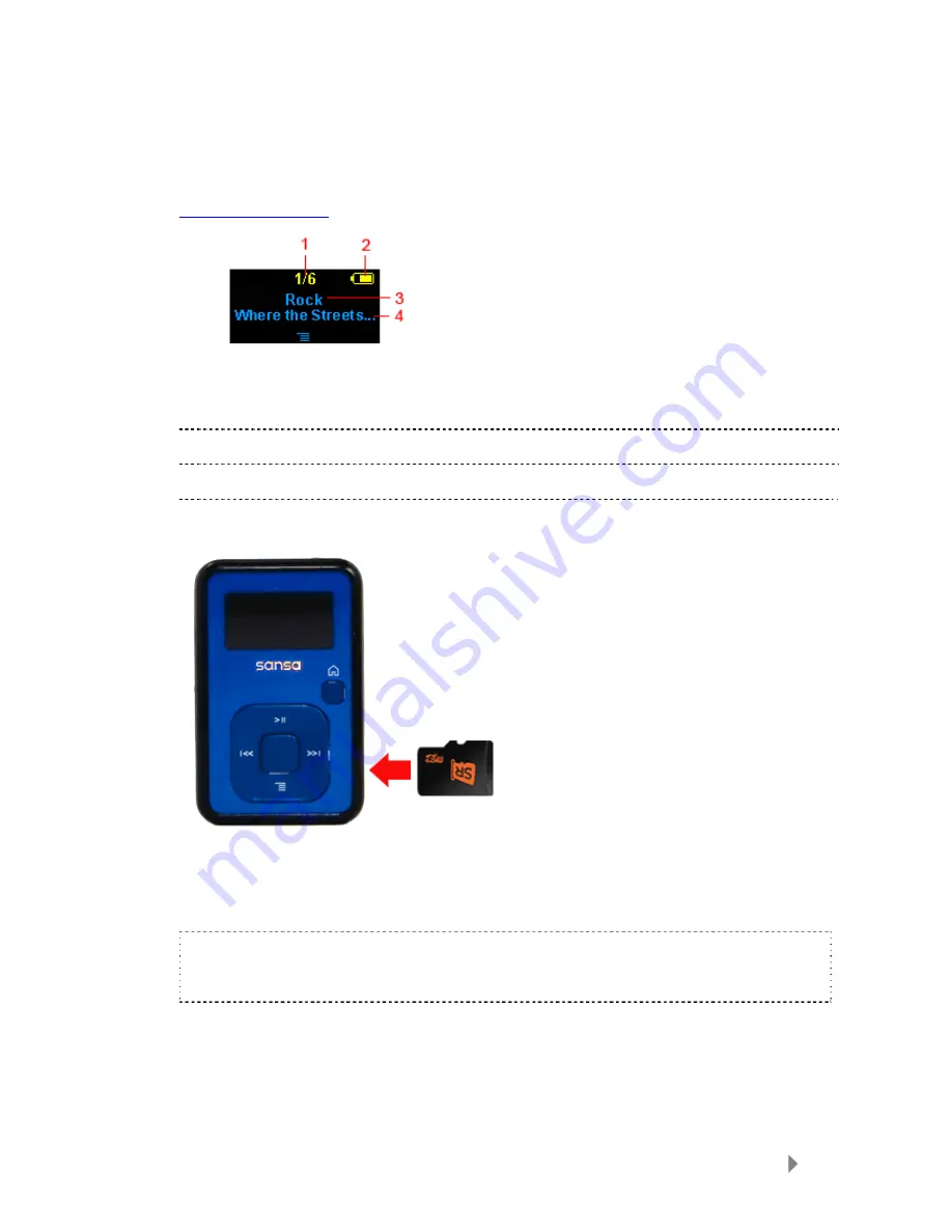 SanDisk SDMX18R-004GB-A57 - Sansa Clip+ 4 GB Digital... User Manual Download Page 22