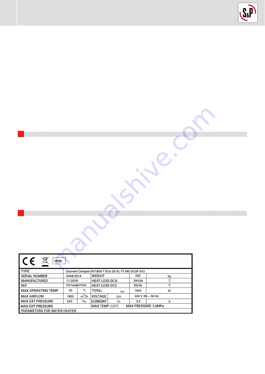 S&P DUOVENT COMPACT RV Series Manual Download Page 4