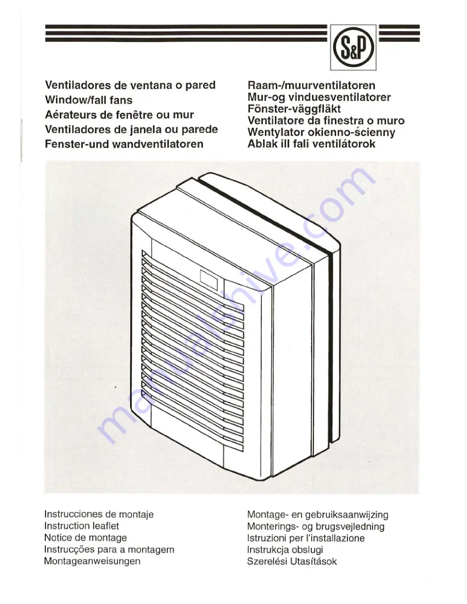 S&P HV-230 Instruction Leaflet Download Page 1