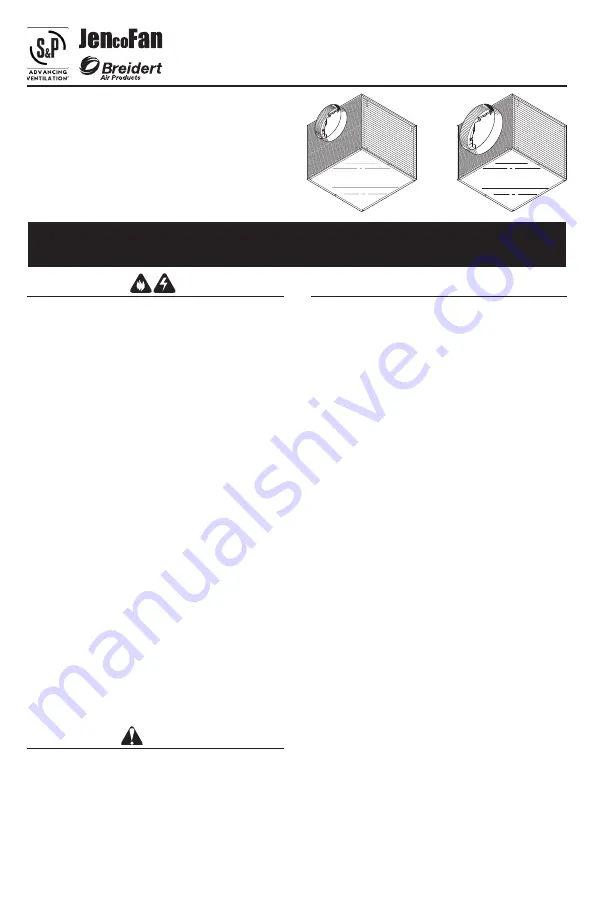 S&P JENcoFAN L100 Installation, Operation And Maintenance Manual Download Page 11