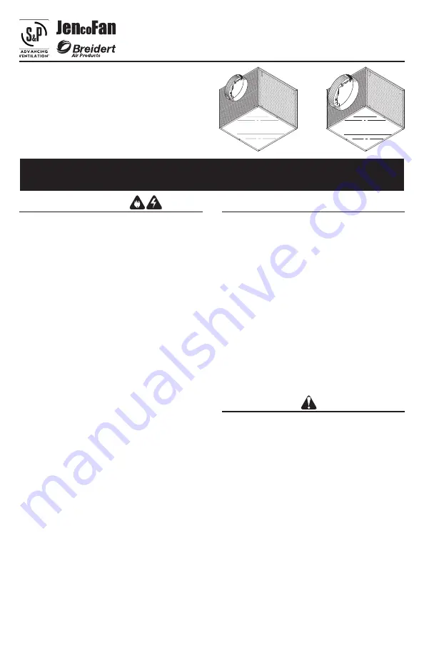 S&P JENcoFAN L100 Installation, Operation And Maintenance Manual Download Page 15