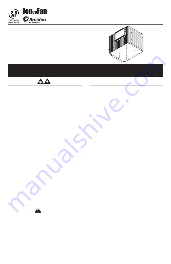 S&P JENcoFAN L100 Installation, Operation And Maintenance Manual Download Page 47