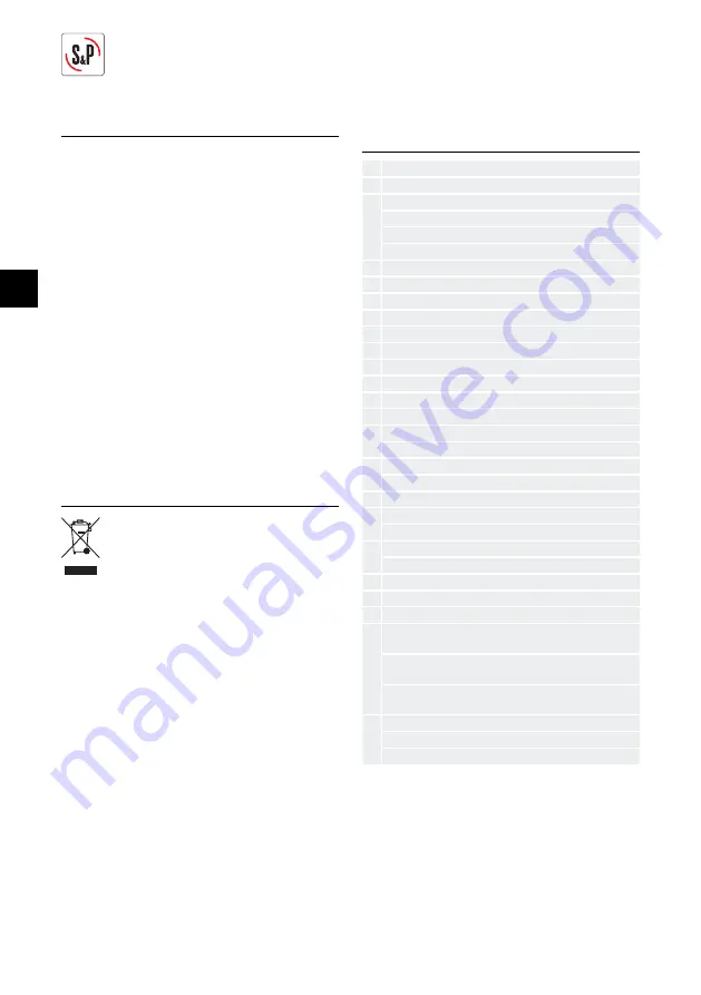 S&P SILENT ECOWATT TD-100-125 Instruction Manual Download Page 20