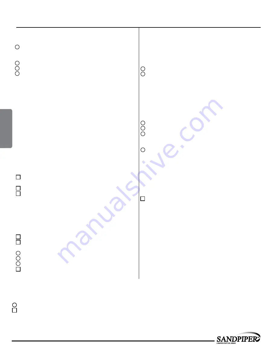 Sandpiper ST1 Service & Operating Manual Download Page 12