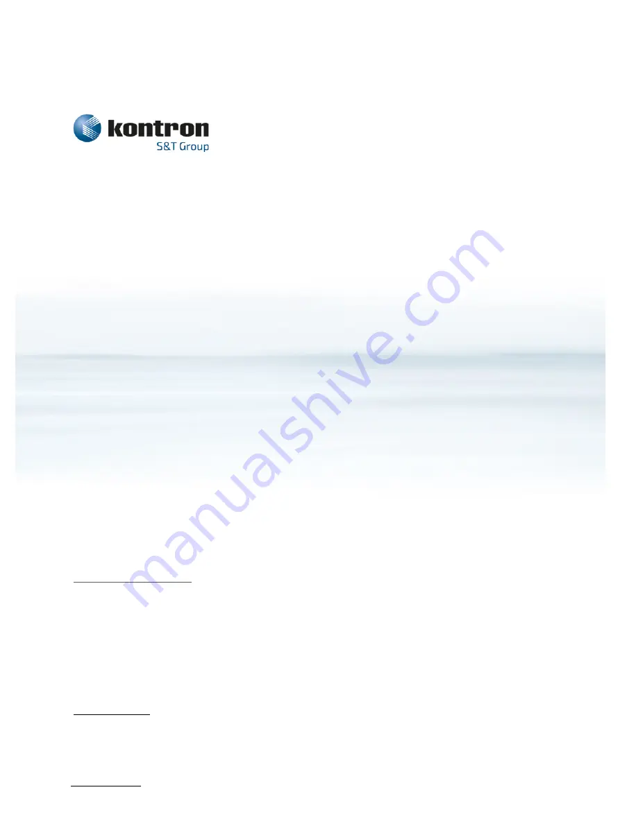 S&T Kontron KSwitch R3 UMP Series User Manual Download Page 34