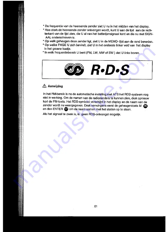 Sangean ATS 909 Operating Instructions Manual Download Page 62