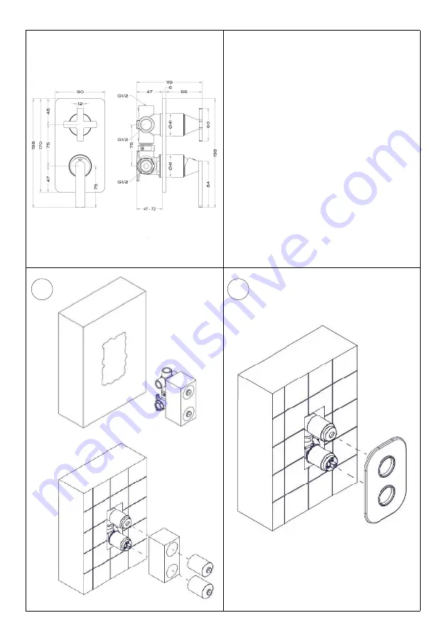 Sanipex BAGNO DESIGN BRISTOL BDM-BIS-413 Series Installation Manual Download Page 4