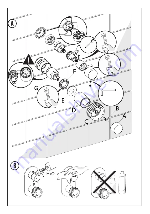 Sanipex BAGNO DESIGN OROLOGY BDM-ORO-E413 Series Installation Manual Download Page 6