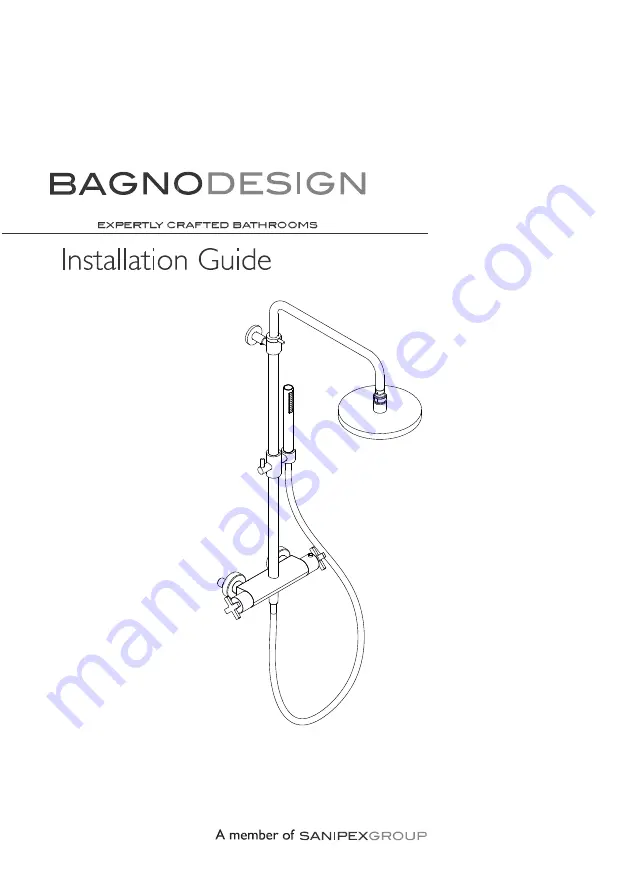 Sanipex BAGNODESIGN BDM-BIS-T513X Series Скачать руководство пользователя страница 1