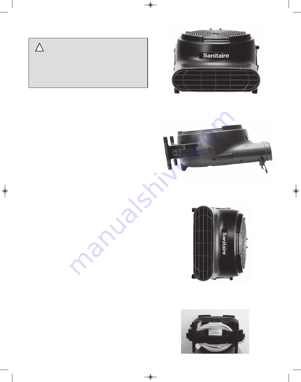 Sanitaire 6055 Series User Manual Download Page 6