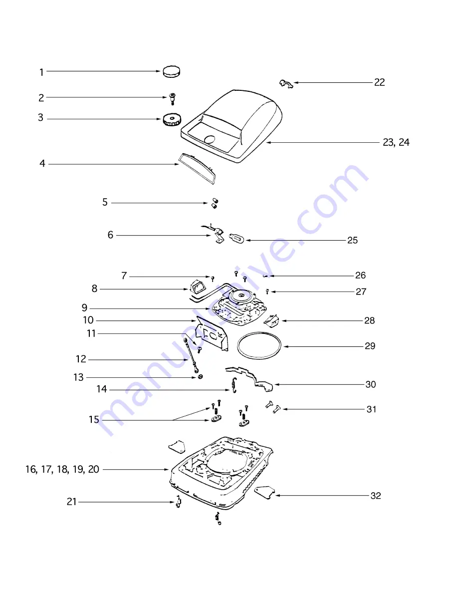 Sanitaire S677A Repair Parts List Manual Download Page 2