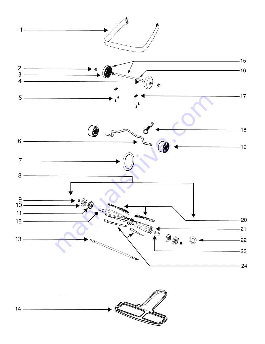 Sanitaire S677A Repair Parts List Manual Download Page 4