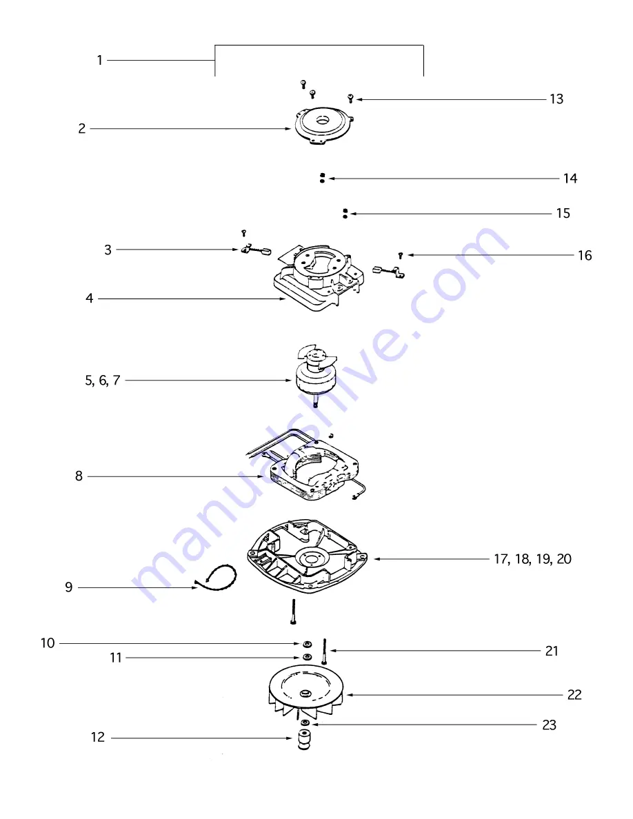 Sanitaire S677A Repair Parts List Manual Download Page 6