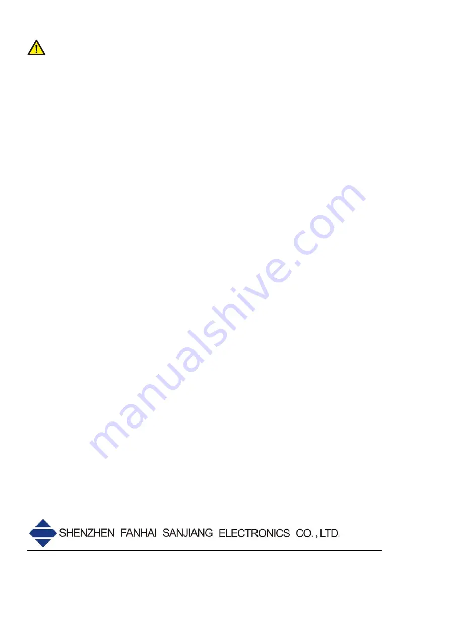 SANJIANG JB-FSD-9082 Quick Start Manual Download Page 8