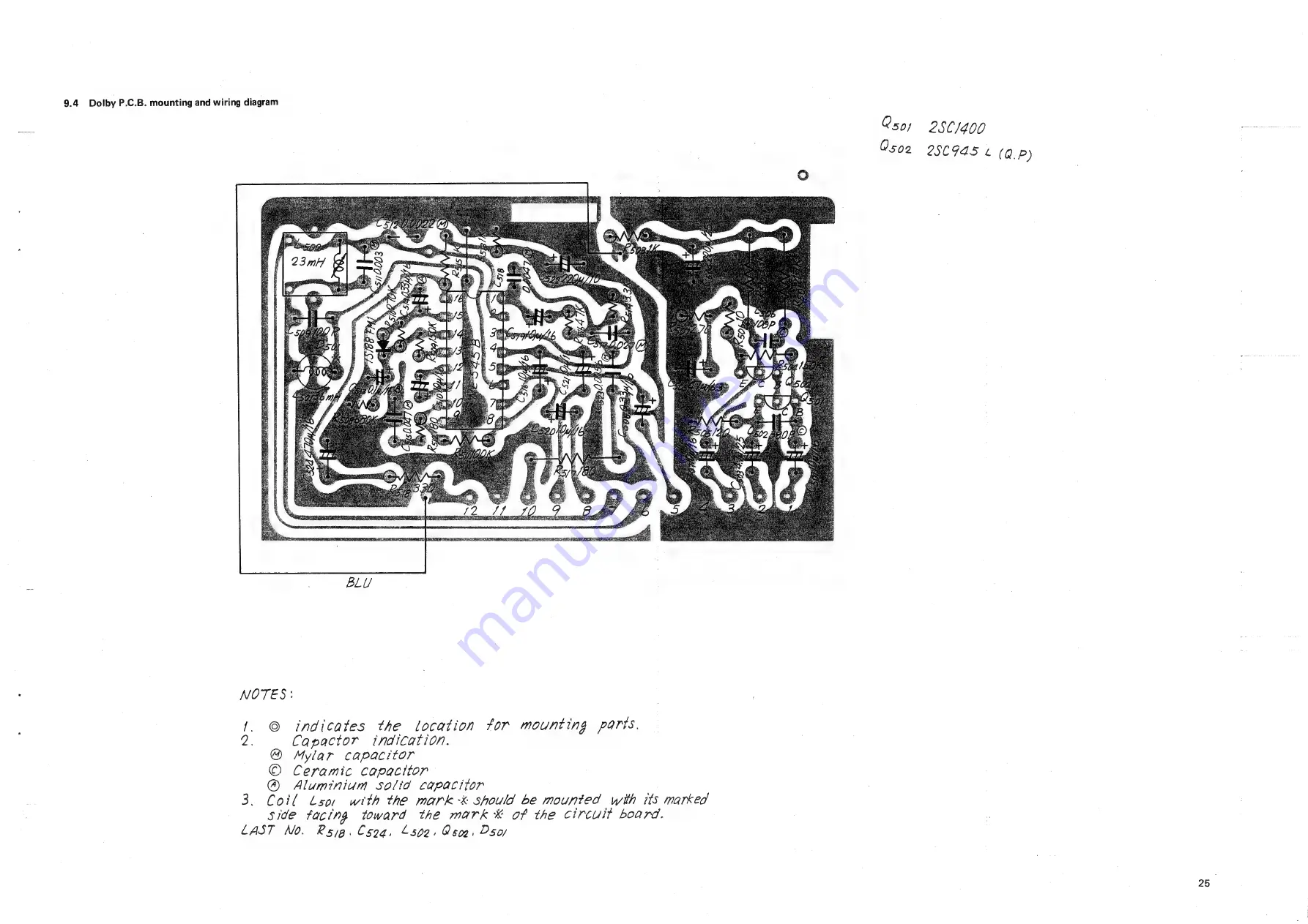 Sankyo STD-1700 Service Manual And Parts List Download Page 27