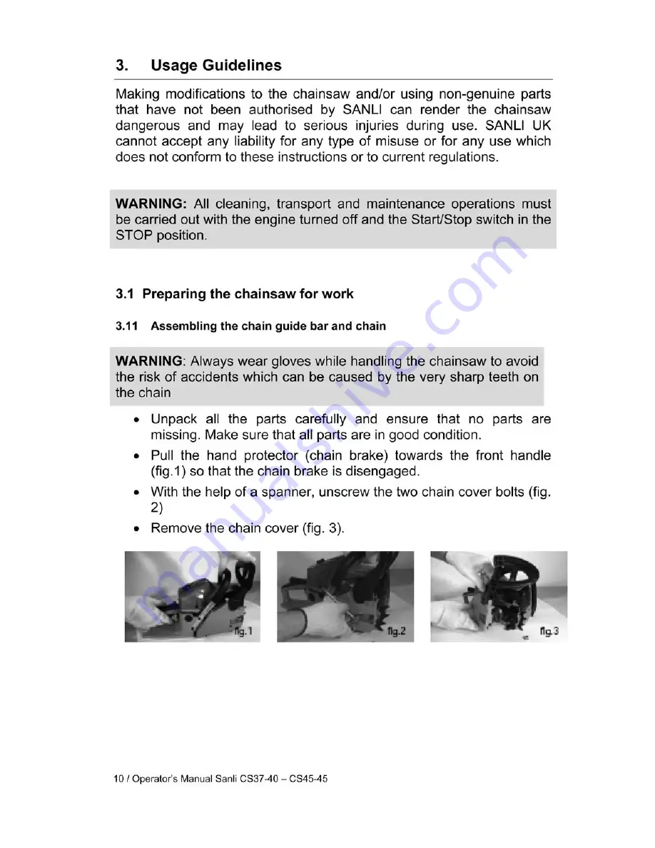 SANLI CS37-40 User Manual Download Page 10