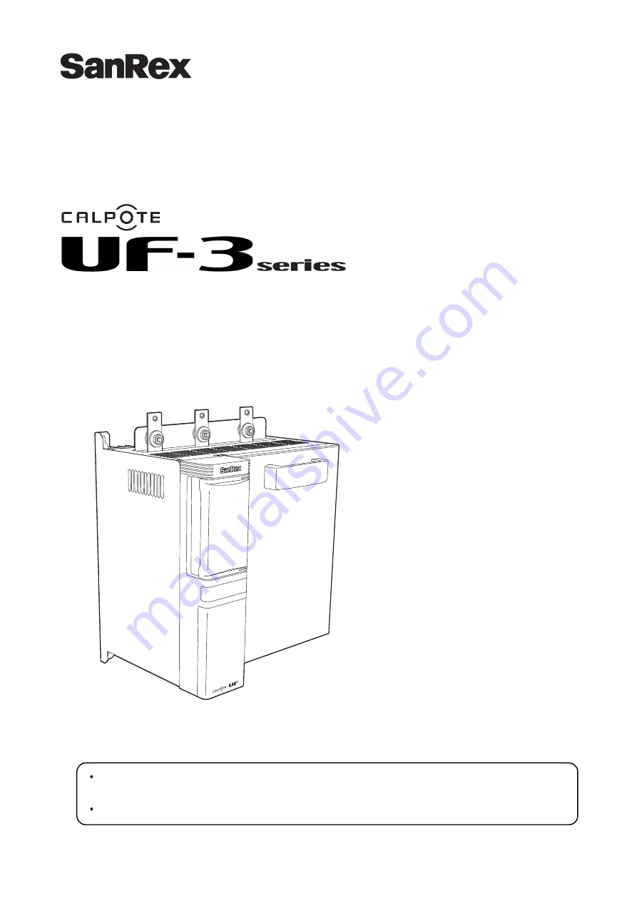 SanRex UF-3 Series Instruction Manual Download Page 1