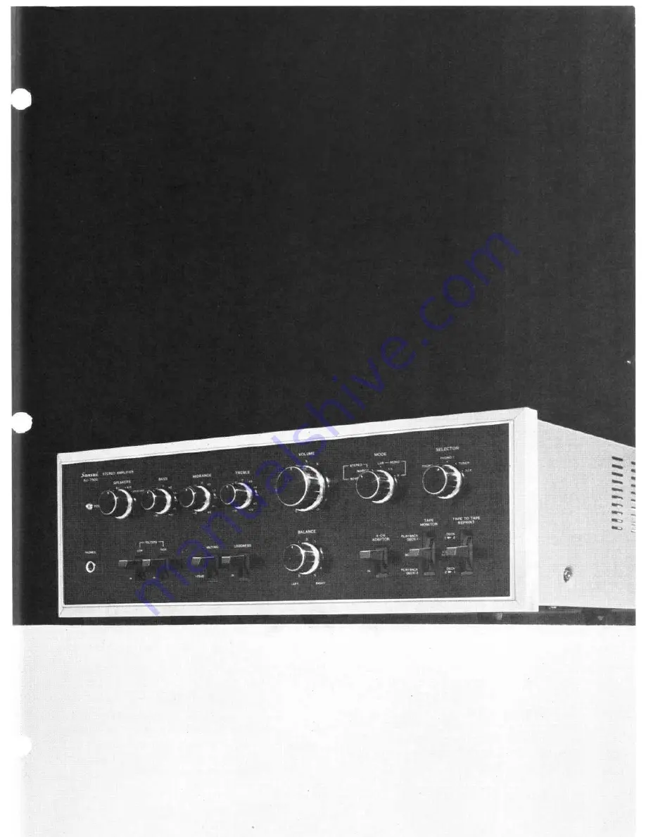 Sansui AU-7500 Скачать руководство пользователя страница 3