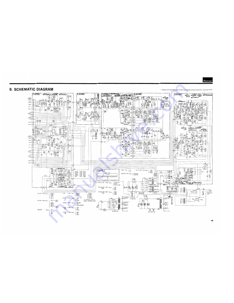 Sansui AU-7700 Service Manual Download Page 19