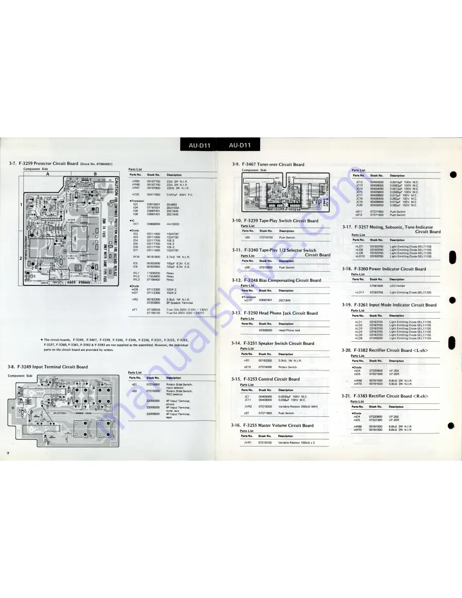 Sansui AU-D11 Service Manual Download Page 6