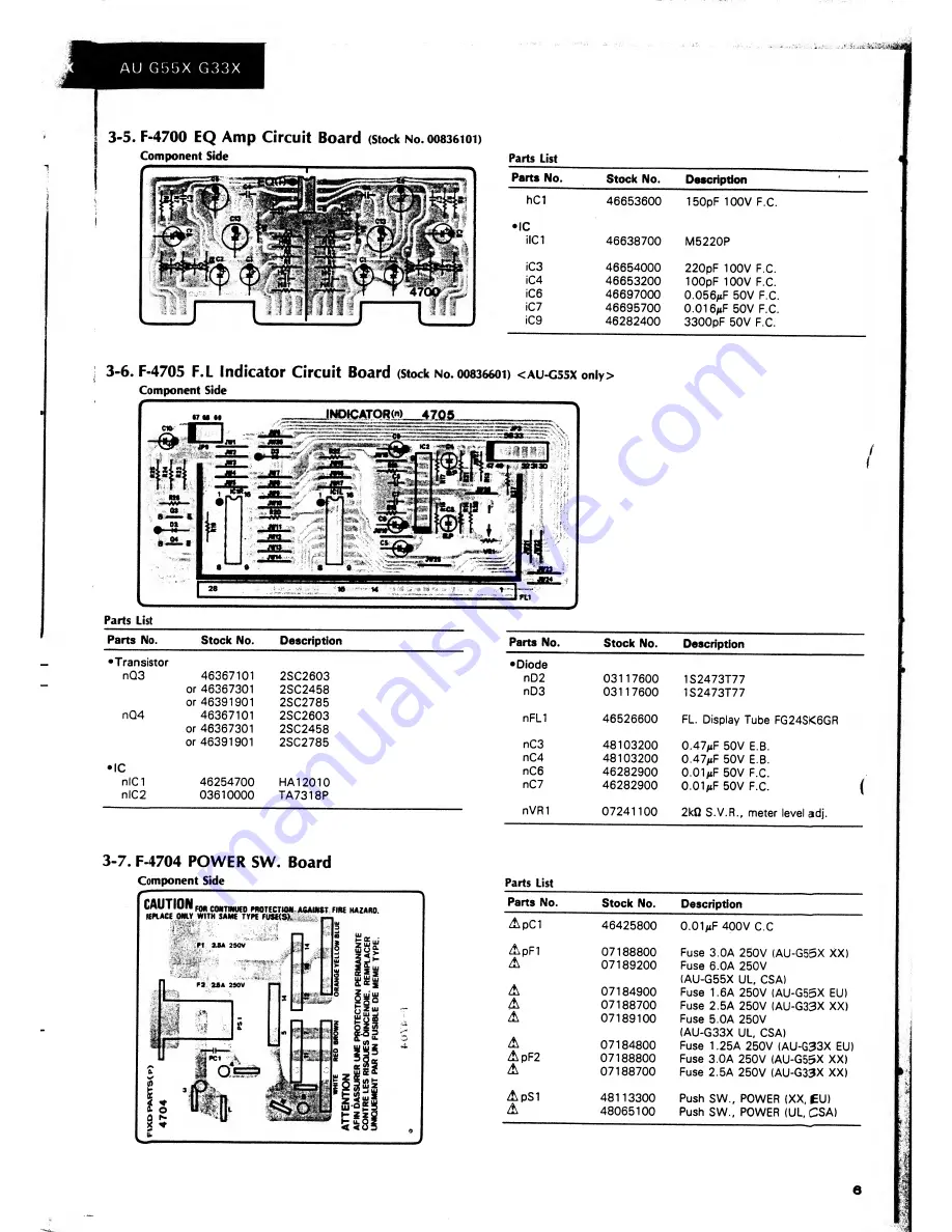 Sansui AU-G33X Скачать руководство пользователя страница 8