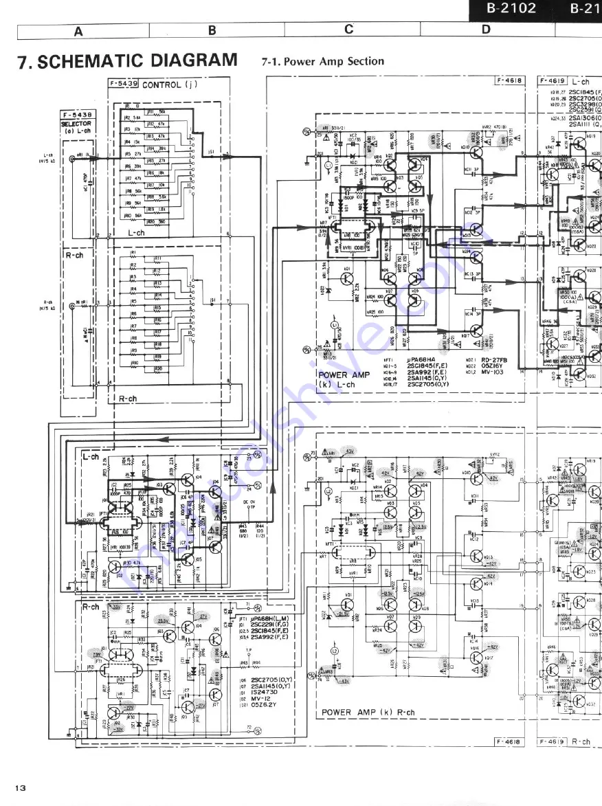 Sansui B-2102 Скачать руководство пользователя страница 9