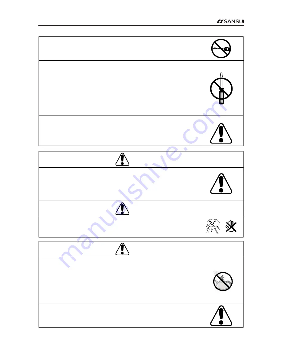 Sansui CD47HWB Operating Instructions Manual Download Page 4