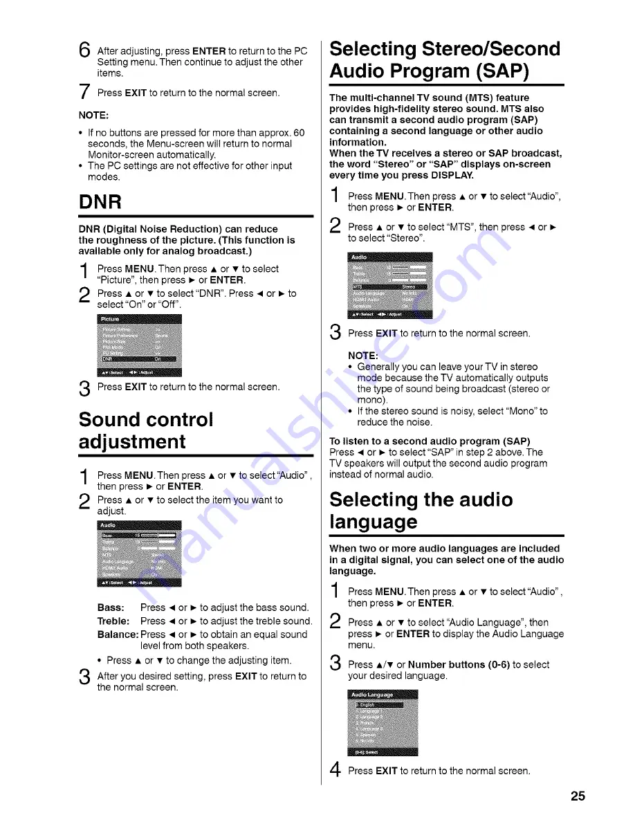 Sansui HDLCD3700D Owner'S Manual Download Page 25