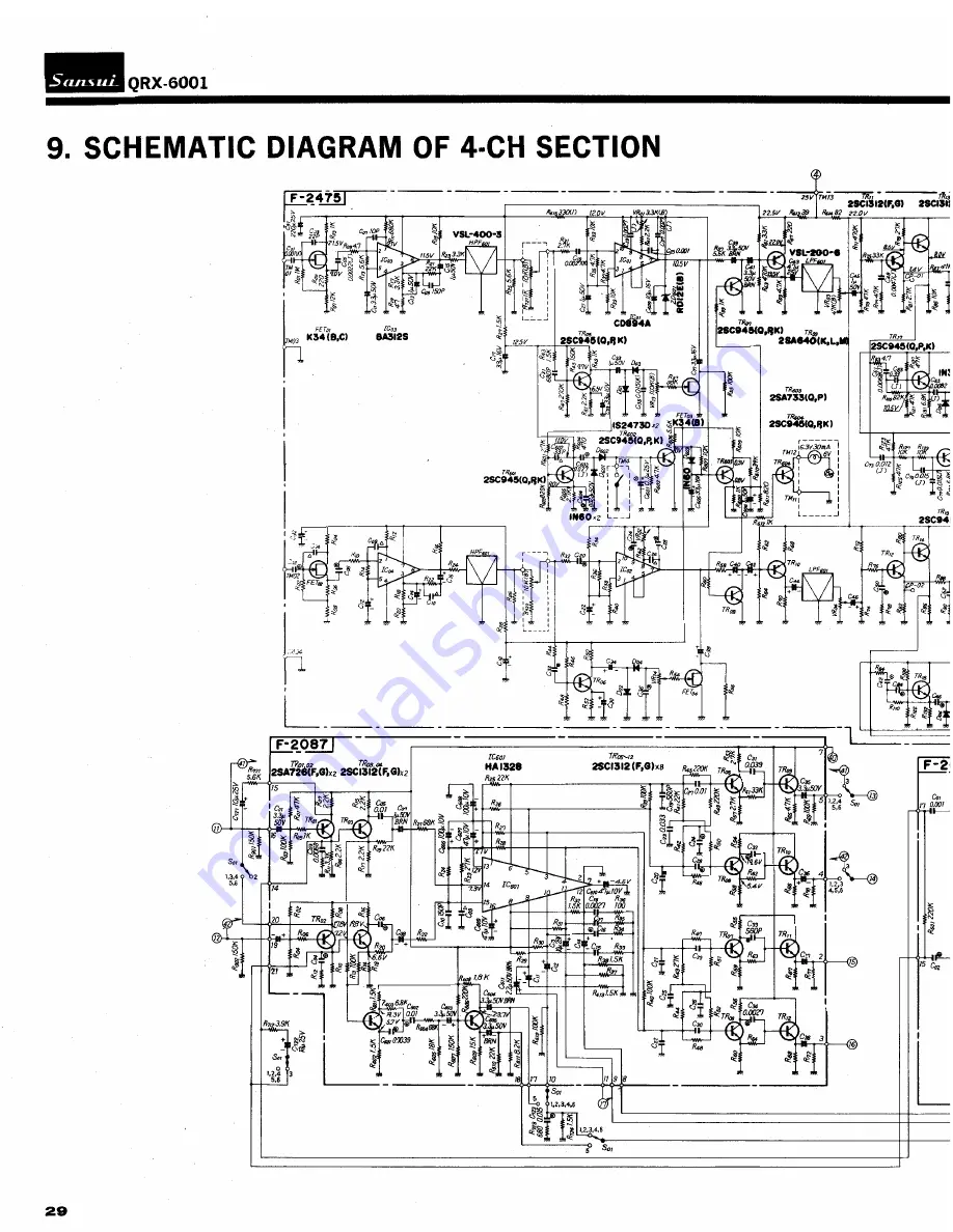 Sansui QRX-6001 Service Manual Download Page 39