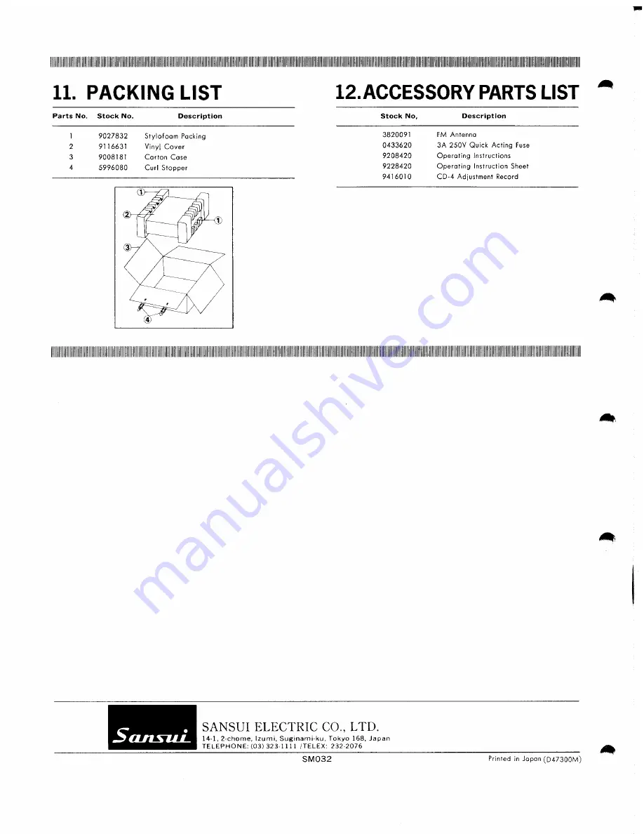 Sansui QRX-6001 Service Manual Download Page 42