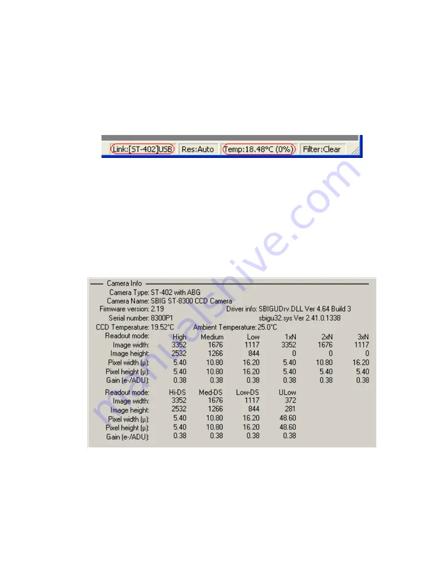 Santa Barbara Instrument Group ST-8300C Operating Manual Download Page 21