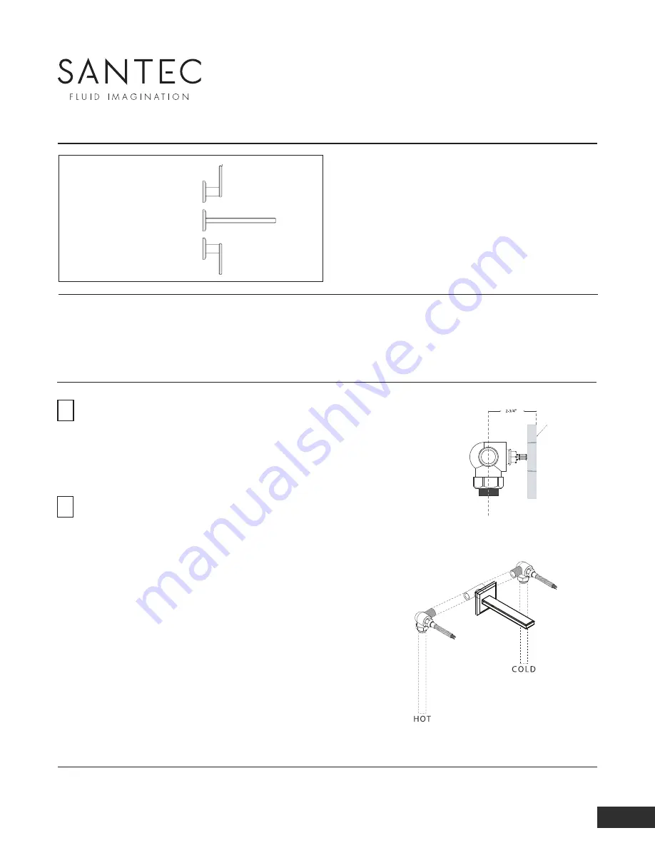 Santec Barosa 2429MC Installation Instruction Download Page 1