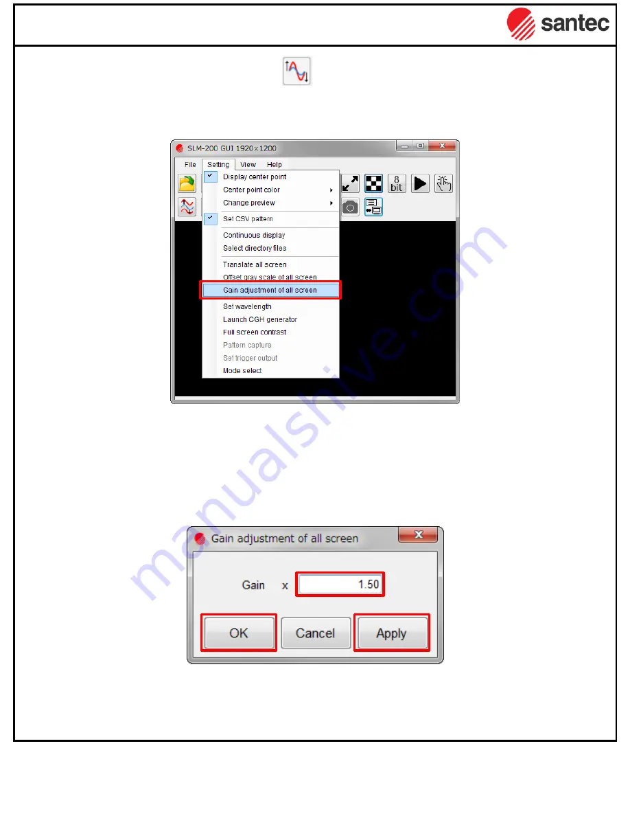 Santec LCOS-SLM Operational Manual Download Page 58