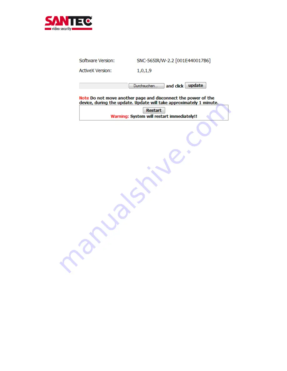 Santec SNC-565IR/W User Manual Download Page 38