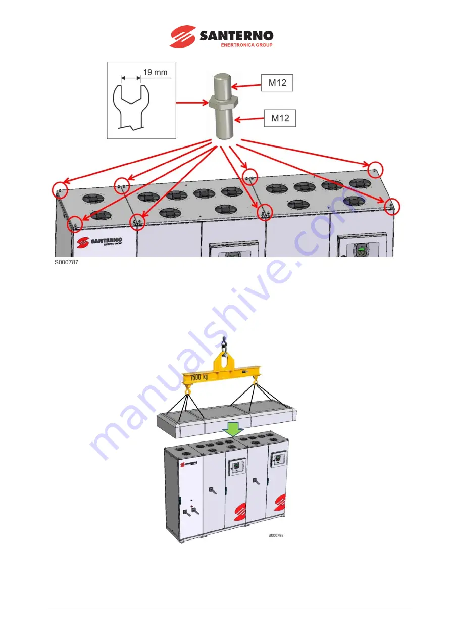 Santerno SUNWAY TG1200 1000V TE OD Installation Manual Download Page 47