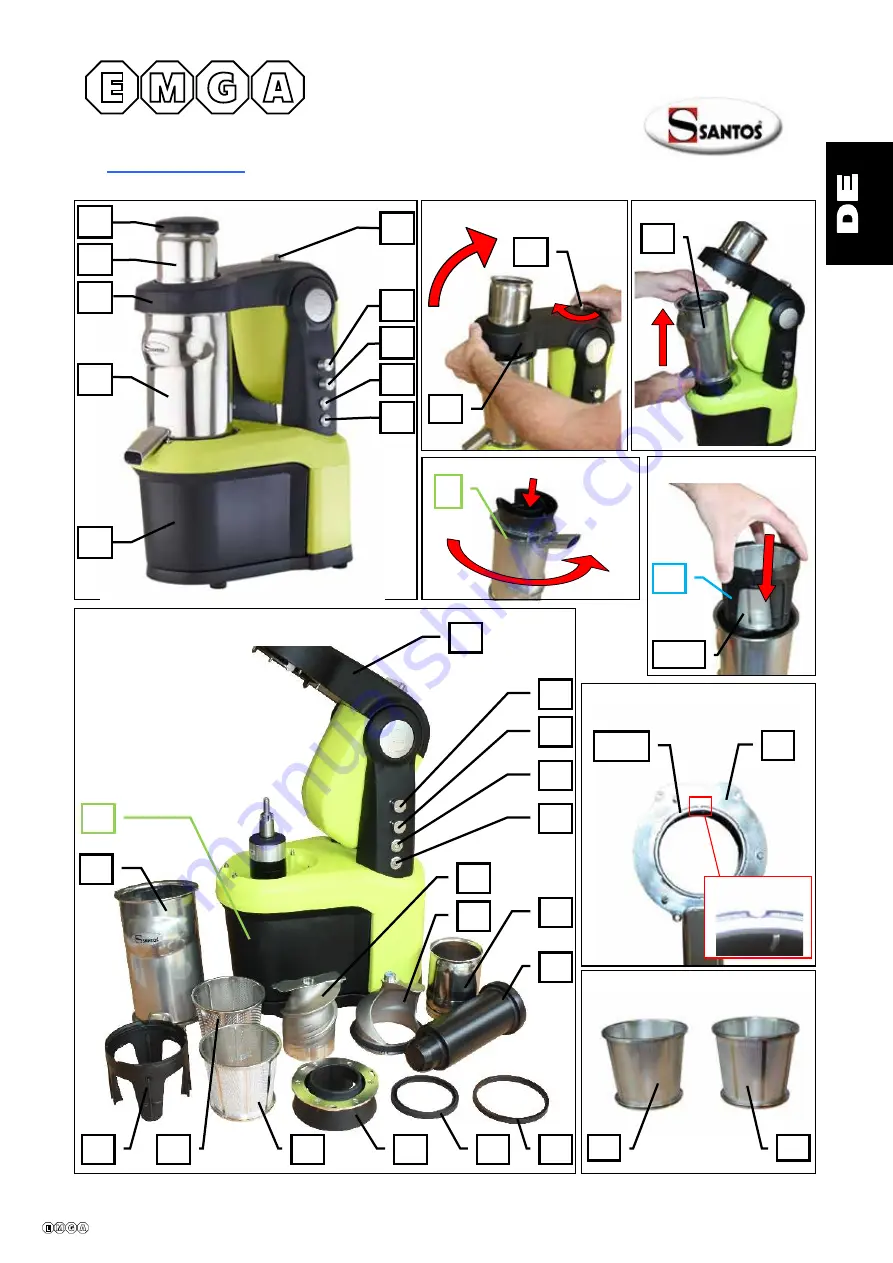 Santos Nutrisantos 65 User And Maintenance Manual Download Page 72