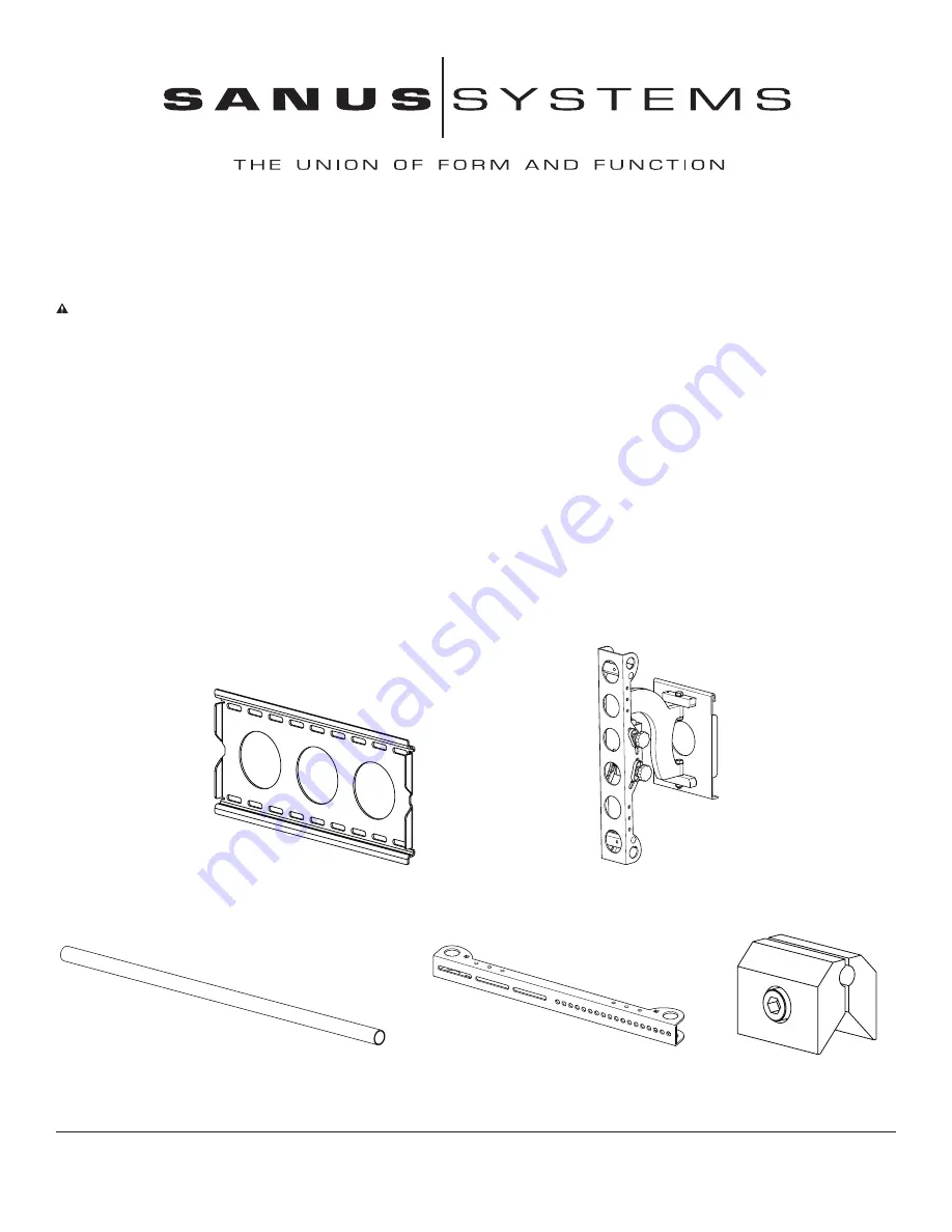 Sanus Systems VMSA Assembly Instructions Manual Download Page 1