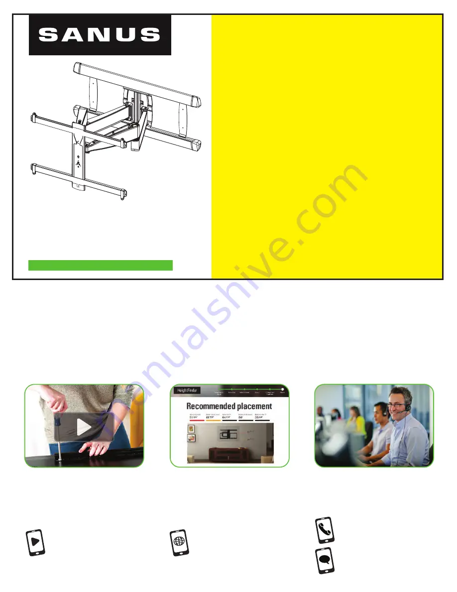 Sanus BLF328 Instruction Manual Download Page 1