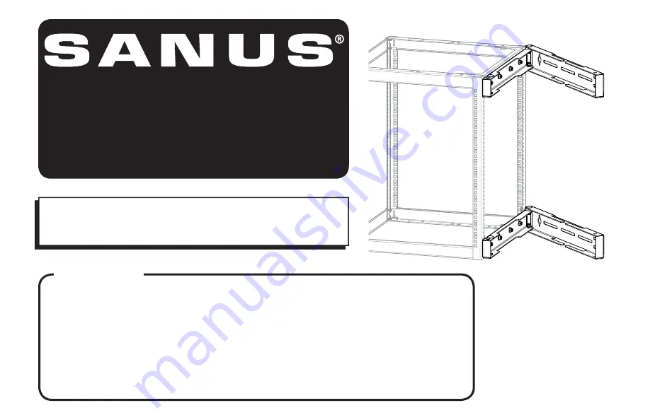 Sanus CFA16SM Instruction Manual Download Page 1