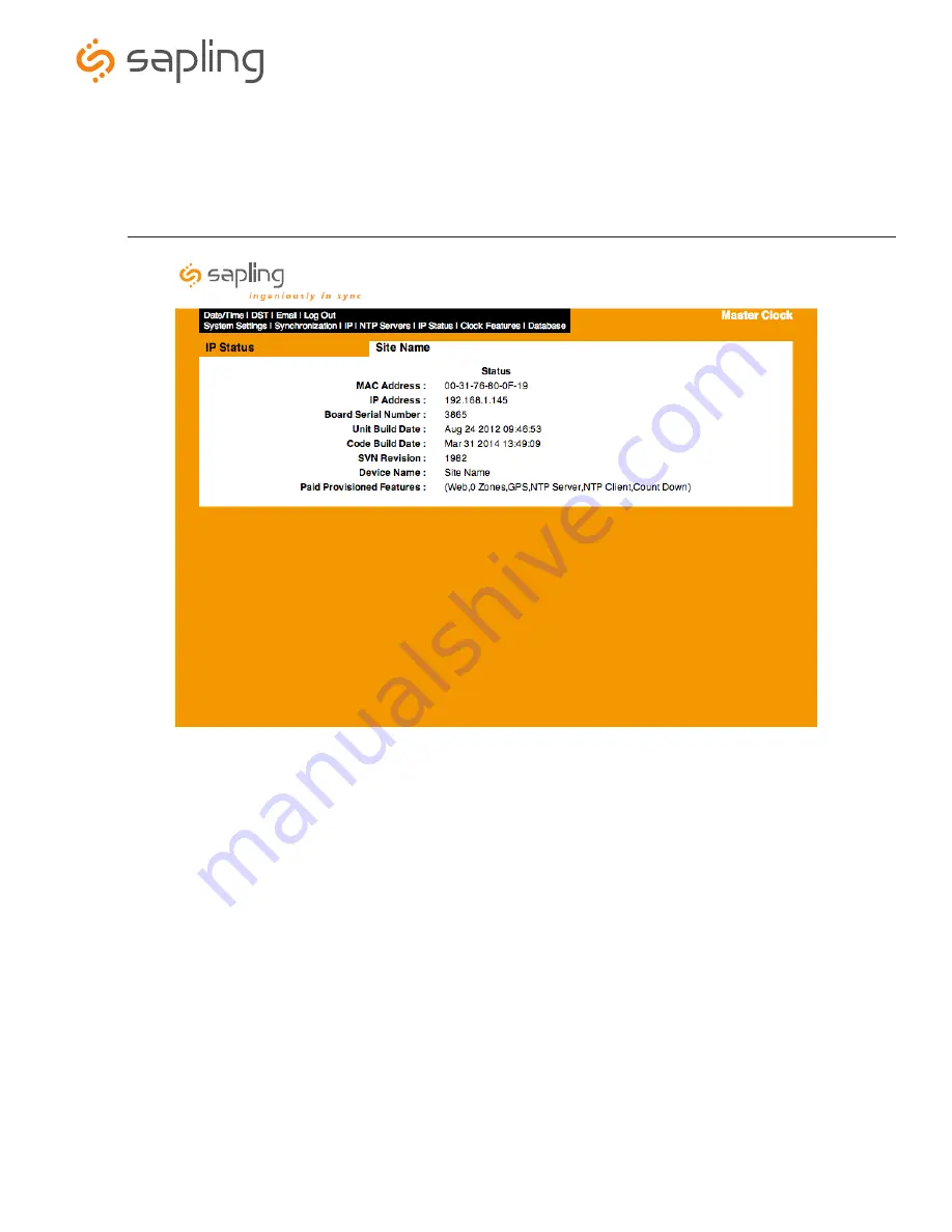 Sapling SMA 2000 Series Installation Manual Download Page 35