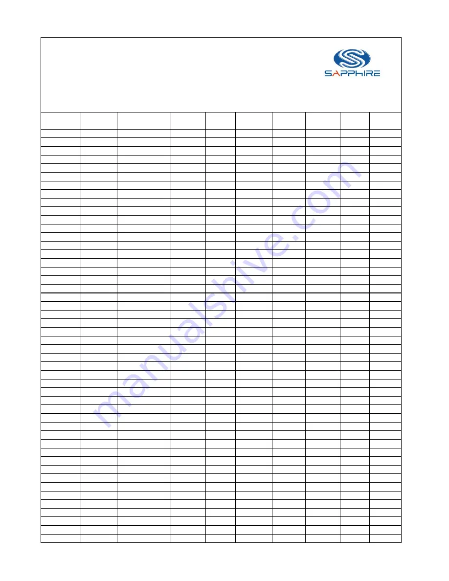 Sapphire Audio PE-AM2RS740G2 Support List Download Page 2