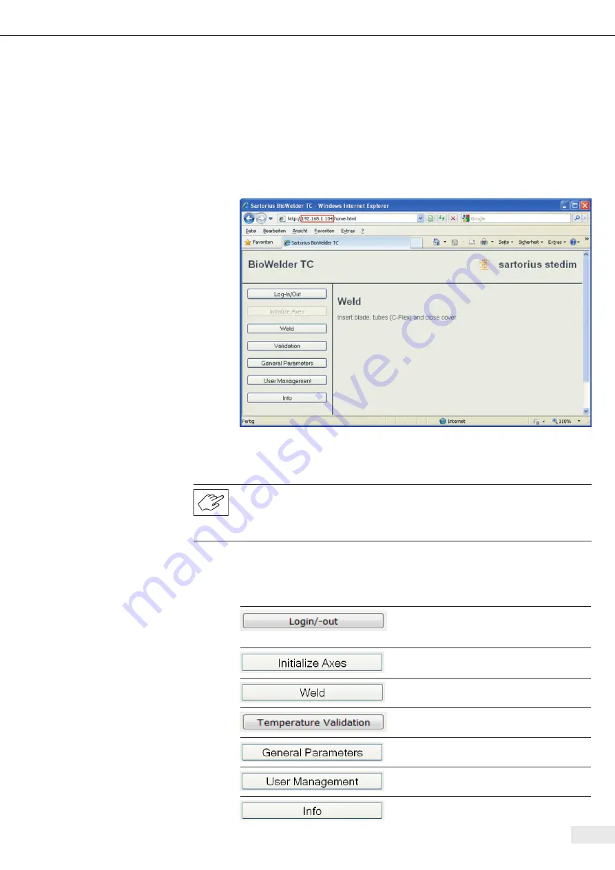 Sartorius Stedim Biotech 16389 Operating Manual Download Page 117