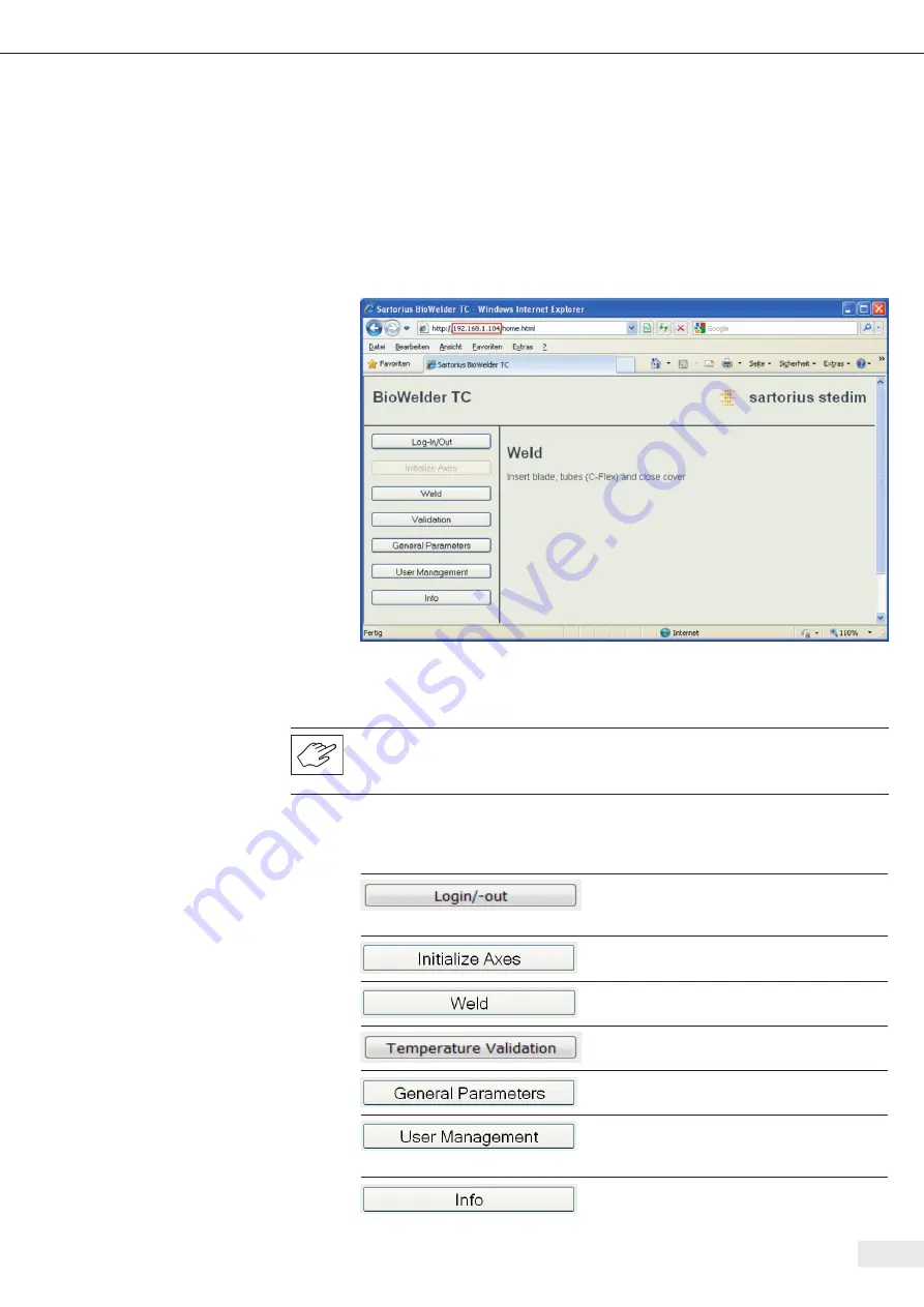 Sartorius Stedim Biotech 16389 Operating Manual Download Page 209