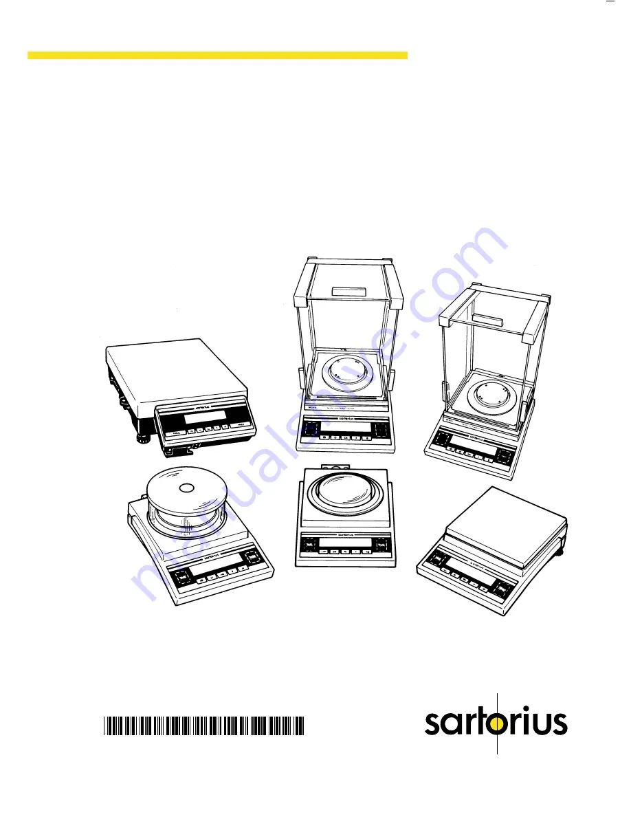 Sartorius BP 110-0CE Скачать руководство пользователя страница 1