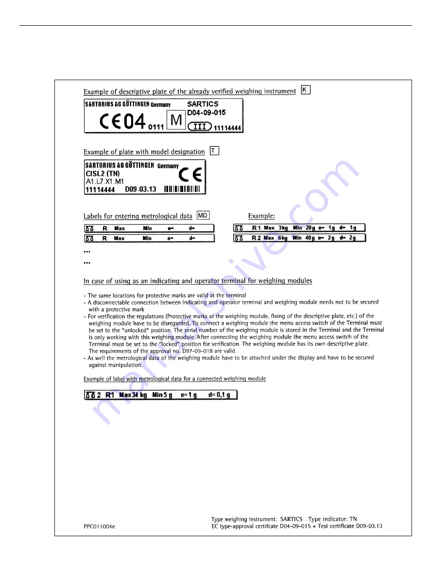 Sartorius combics 1 Скачать руководство пользователя страница 117