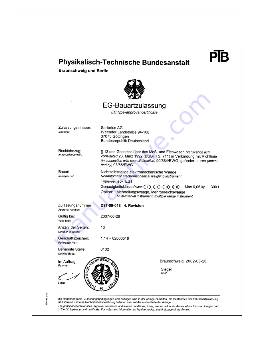 Sartorius Factory Series FC06BBE-S Скачать руководство пользователя страница 133