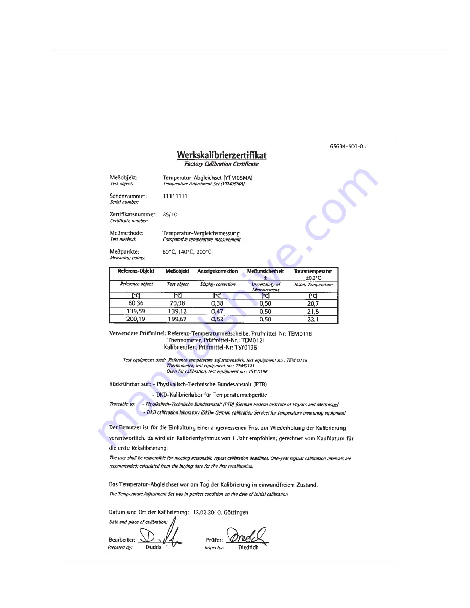 Sartorius YTM05MA Operating Instructions Manual Download Page 72