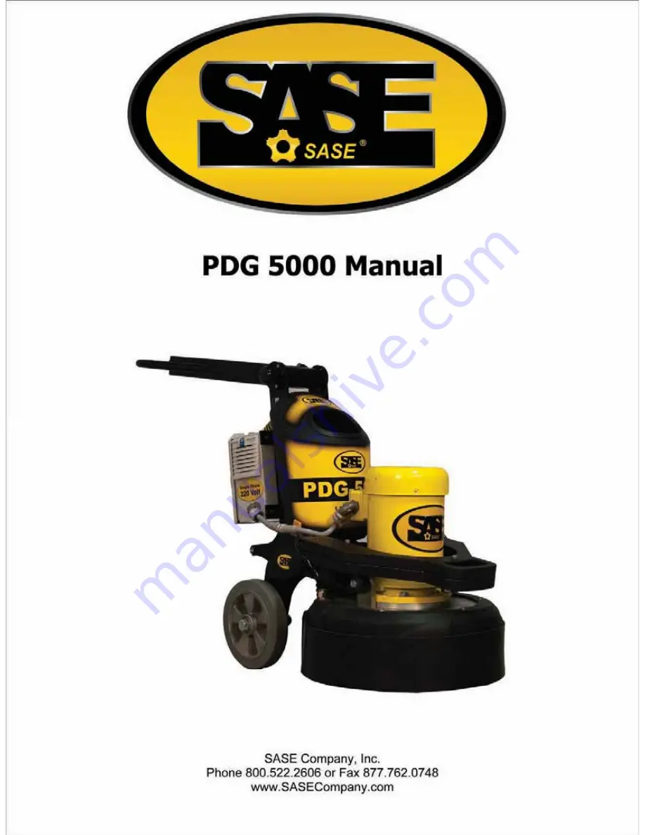 Sase PDG 5000 Manual Download Page 1