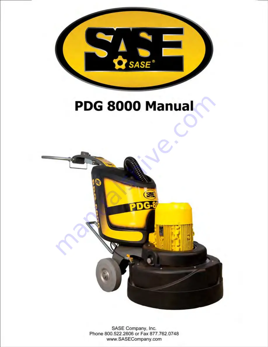 Sase PDG 8000 Manual Download Page 1